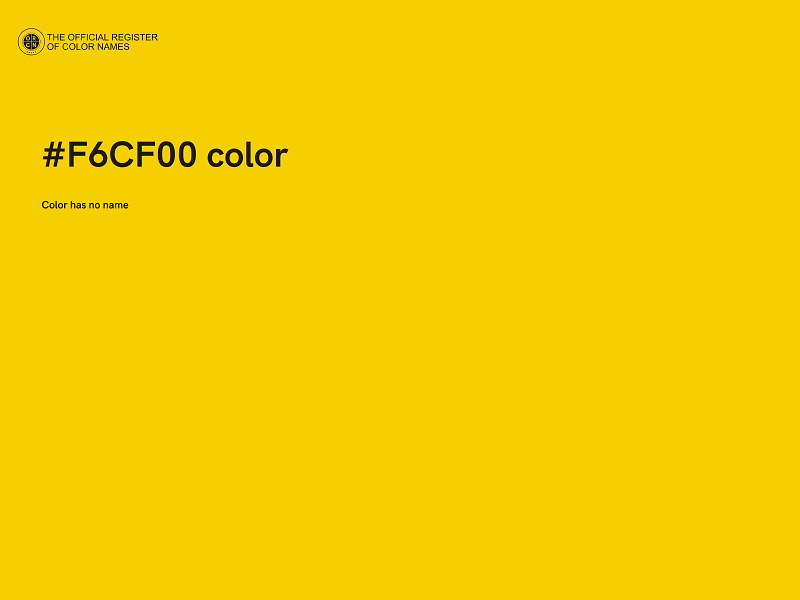 #F6CF00 color image