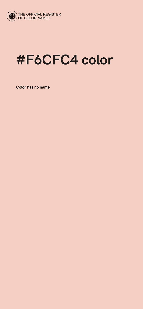 #F6CFC4 color image