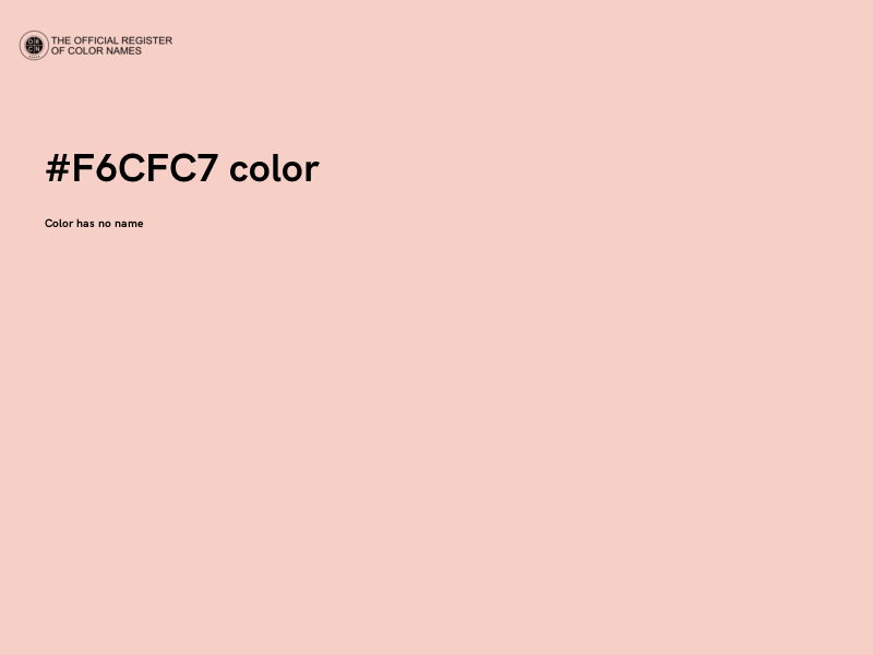 #F6CFC7 color image
