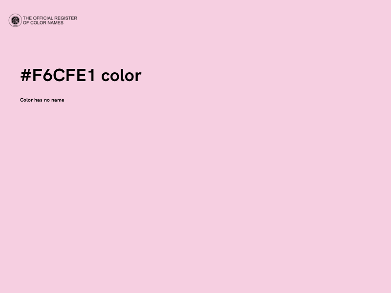 #F6CFE1 color image