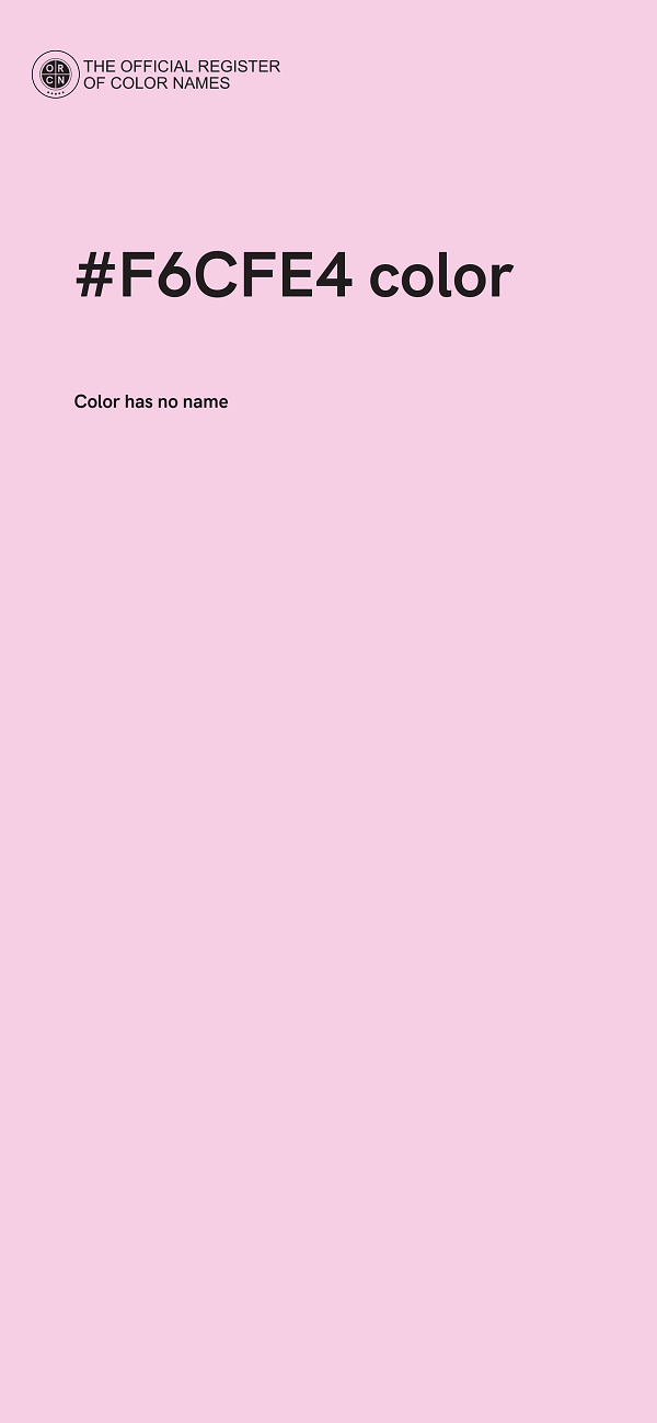 #F6CFE4 color image