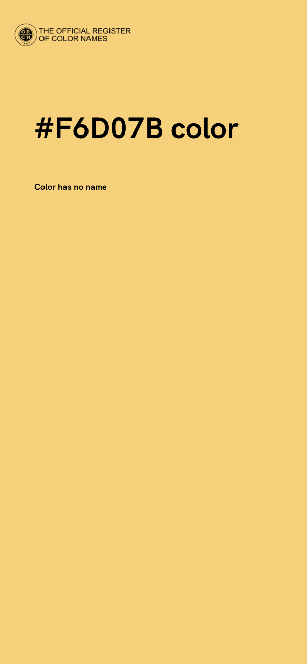 #F6D07B color image