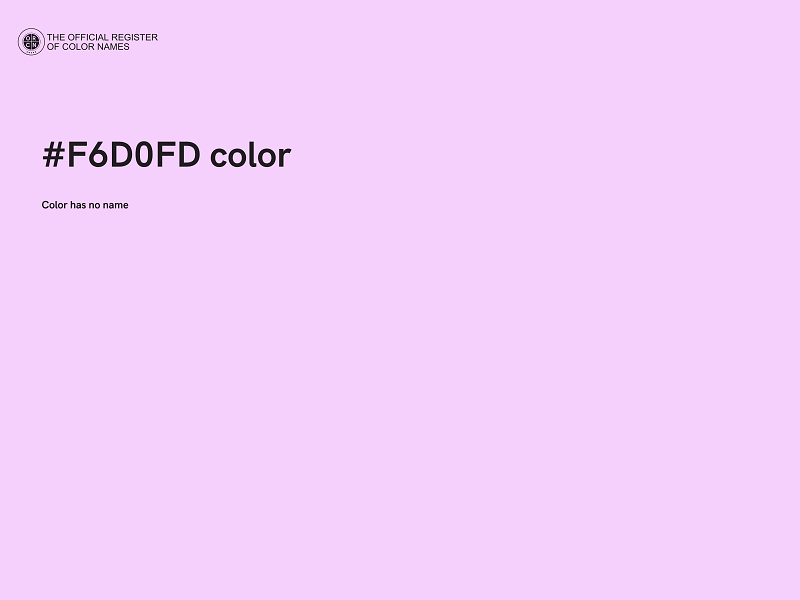 #F6D0FD color image