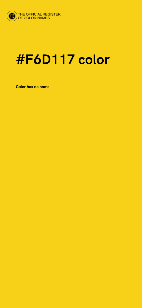 #F6D117 color image