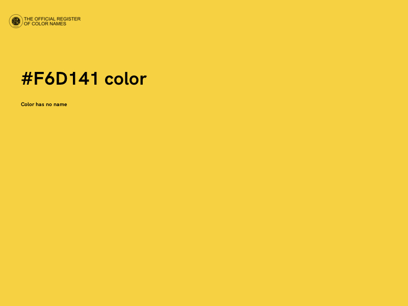 #F6D141 color image