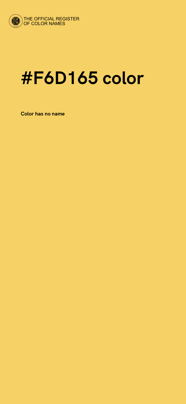#F6D165 color image