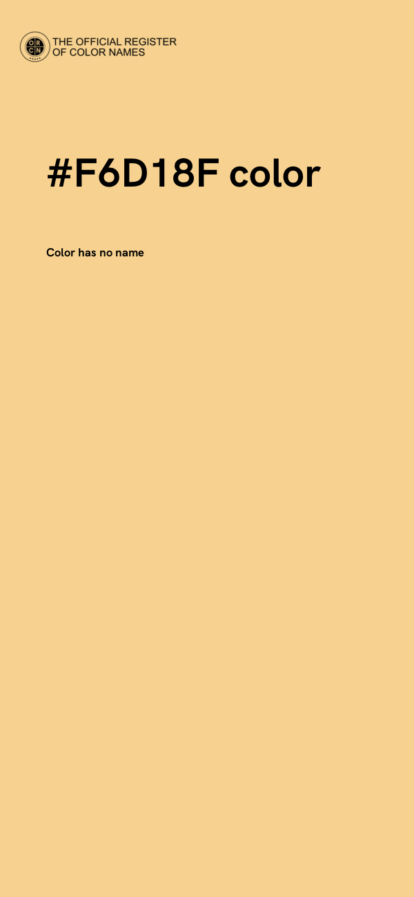 #F6D18F color image
