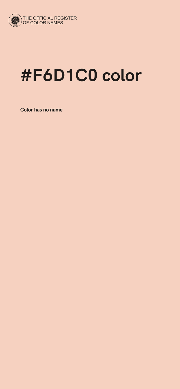#F6D1C0 color image