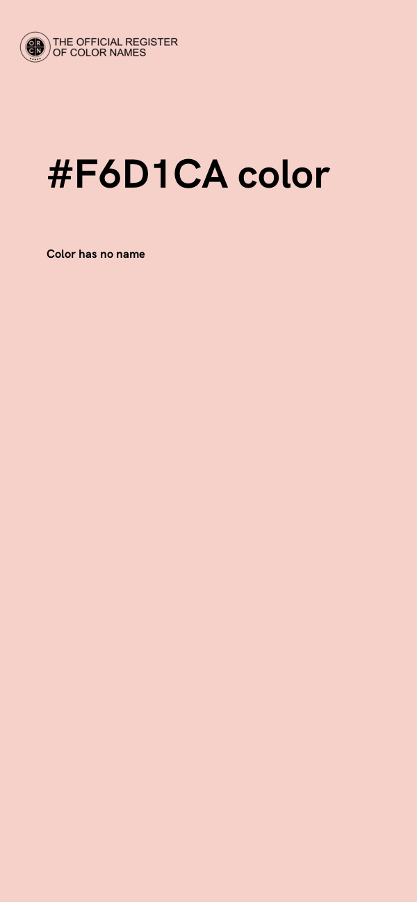#F6D1CA color image