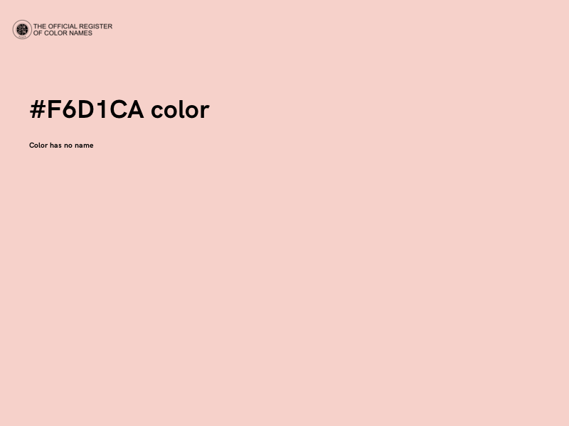 #F6D1CA color image