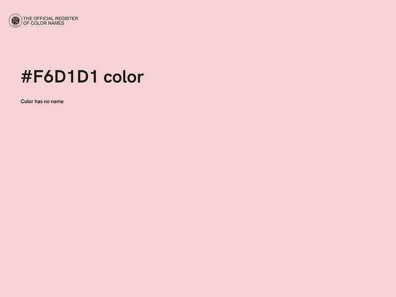 #F6D1D1 color image