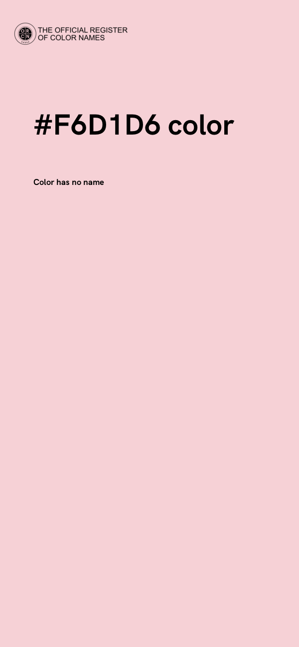 #F6D1D6 color image