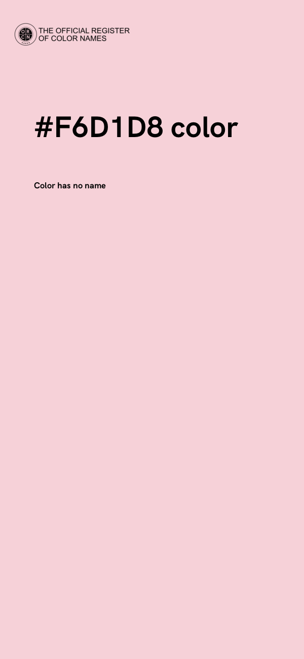 #F6D1D8 color image