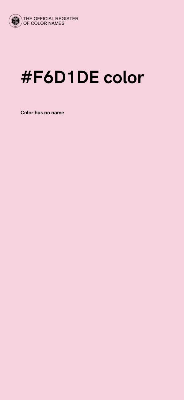 #F6D1DE color image