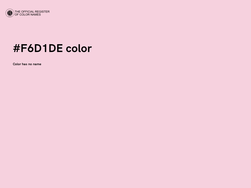 #F6D1DE color image