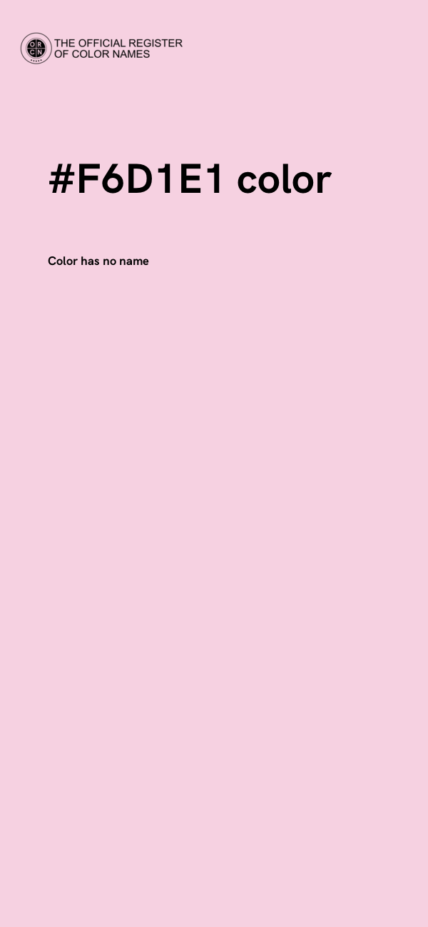 #F6D1E1 color image