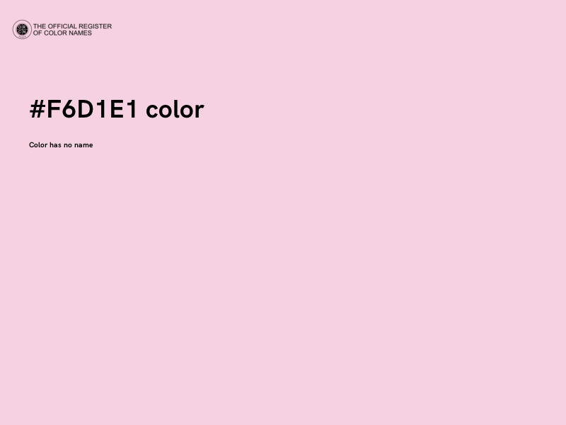 #F6D1E1 color image