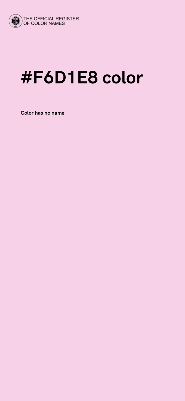 #F6D1E8 color image