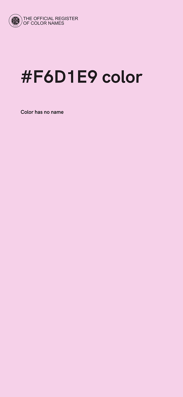 #F6D1E9 color image
