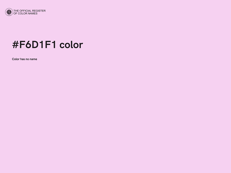 #F6D1F1 color image