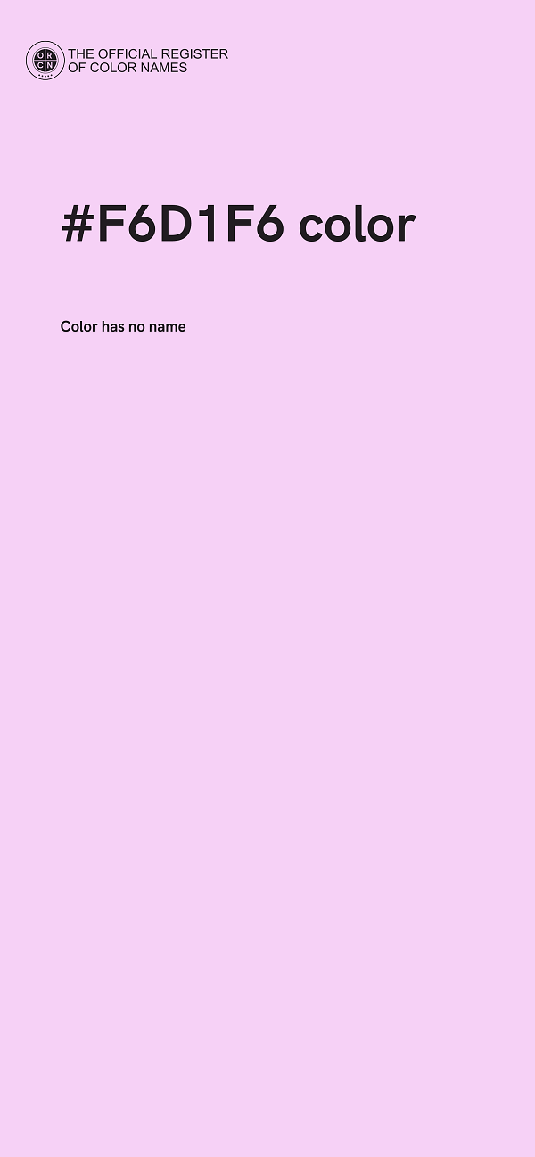 #F6D1F6 color image