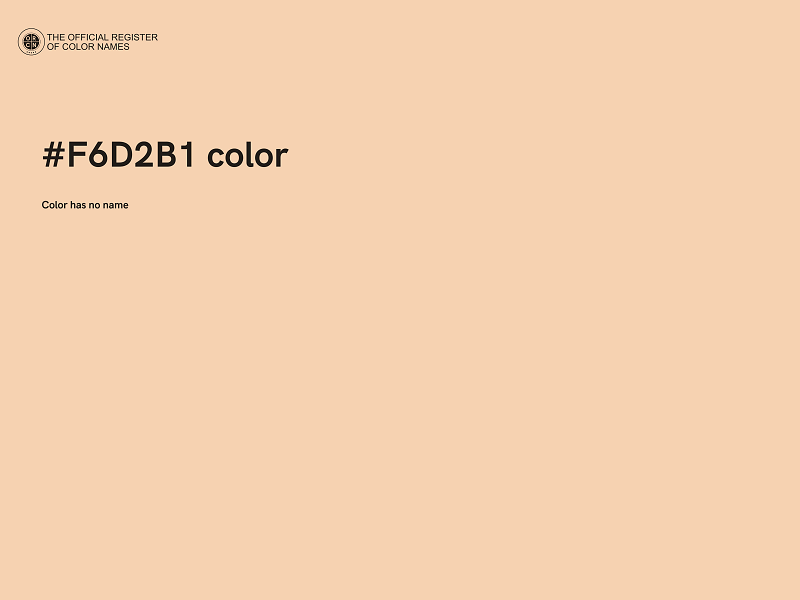 #F6D2B1 color image