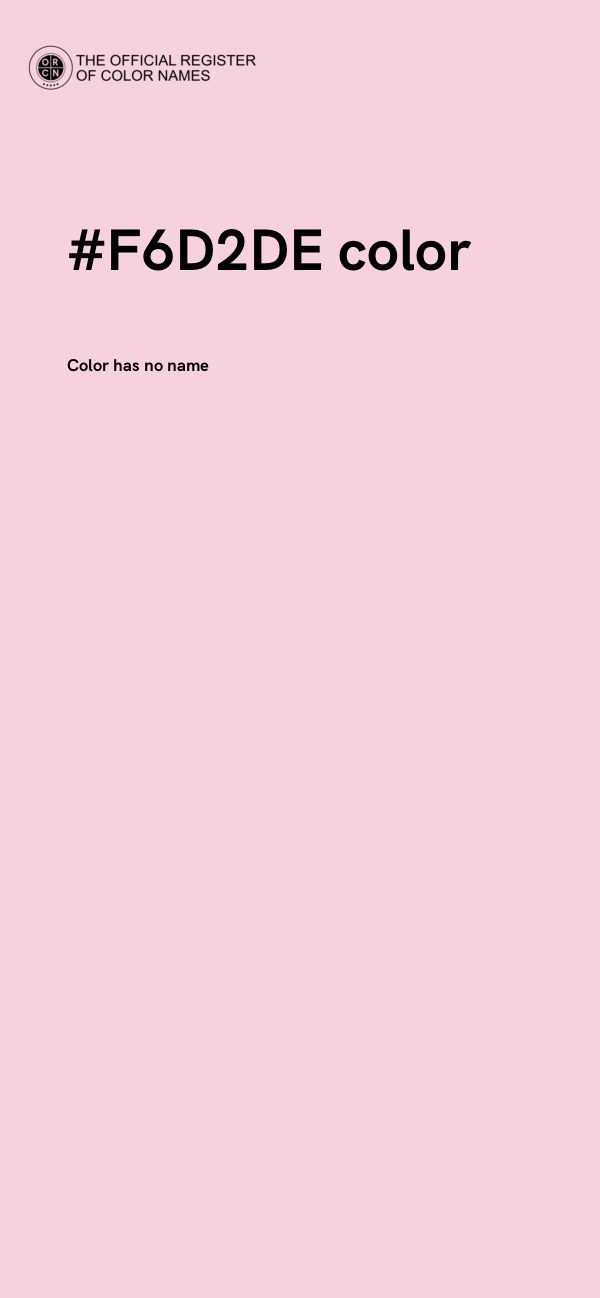 #F6D2DE color image