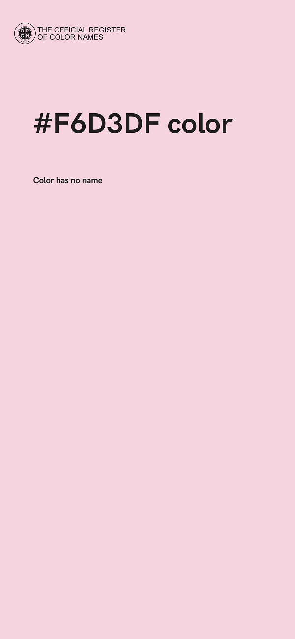 #F6D3DF color image