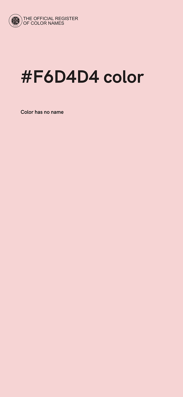 #F6D4D4 color image