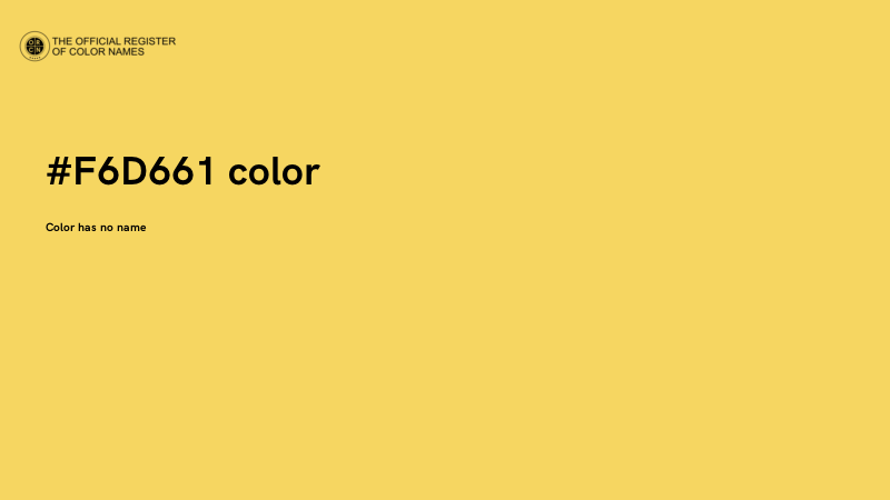 #F6D661 color image