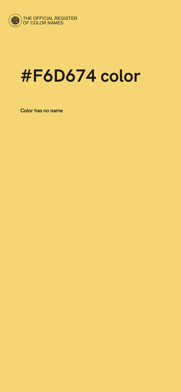 #F6D674 color image