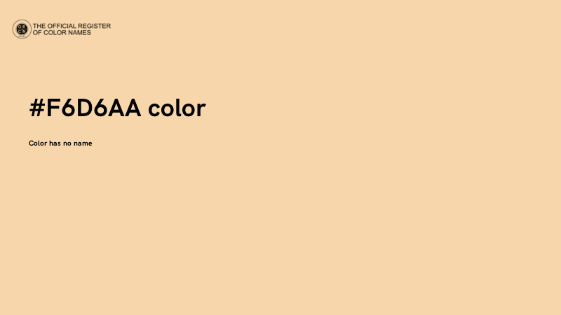 #F6D6AA color image