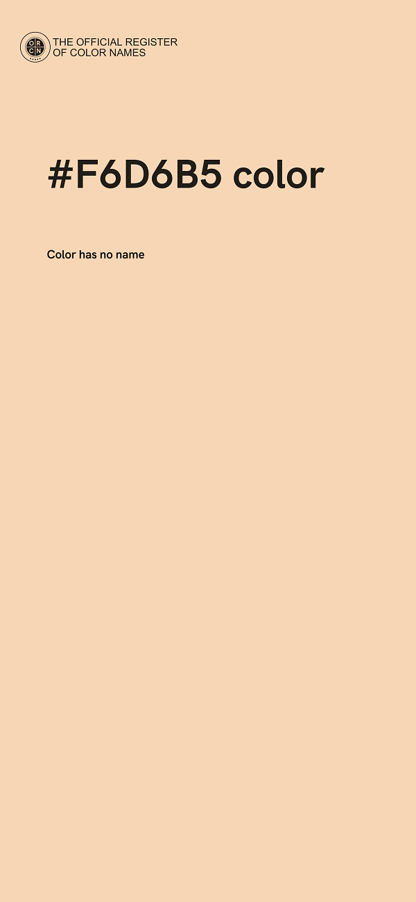 #F6D6B5 color image