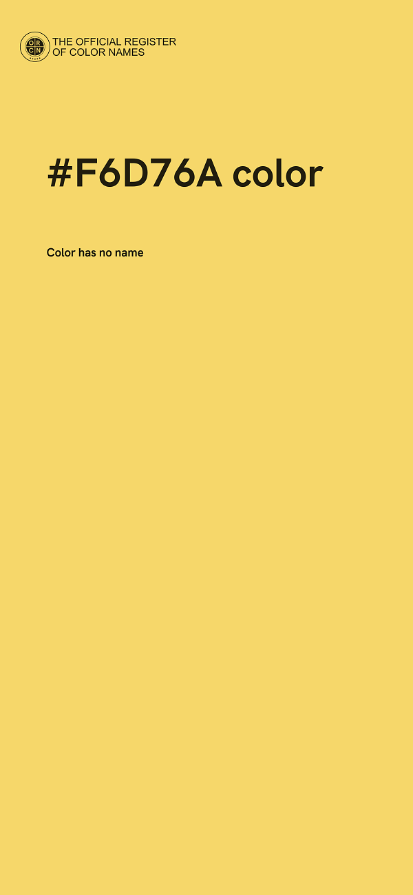 #F6D76A color image