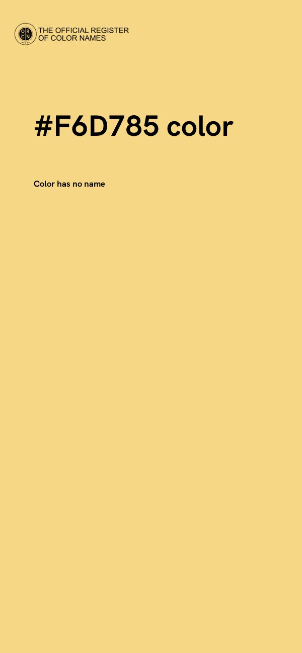 #F6D785 color image