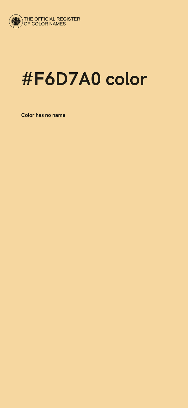 #F6D7A0 color image