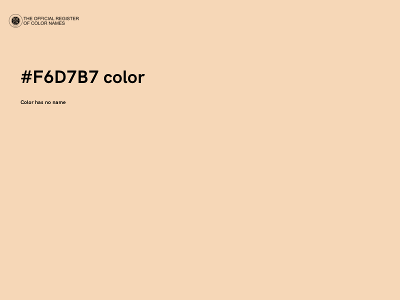 #F6D7B7 color image