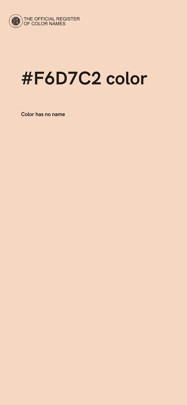 #F6D7C2 color image