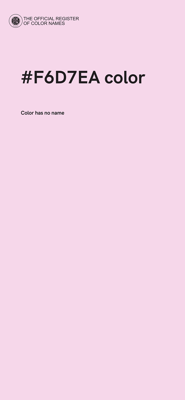 #F6D7EA color image