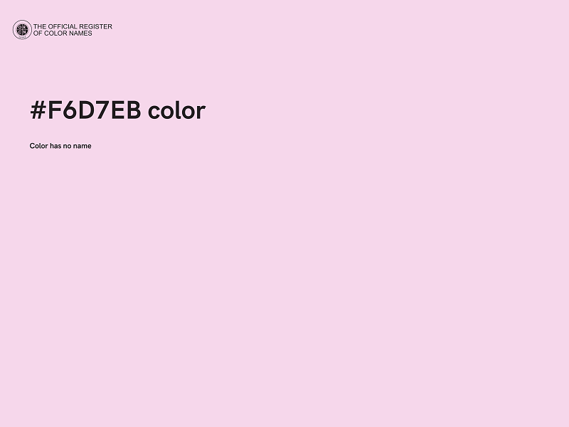 #F6D7EB color image