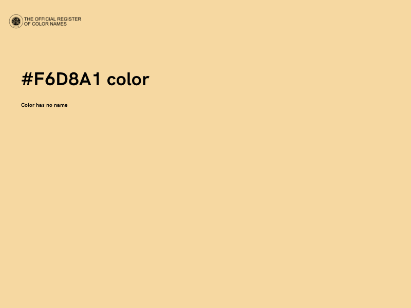 #F6D8A1 color image