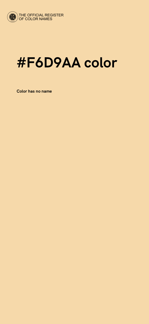 #F6D9AA color image