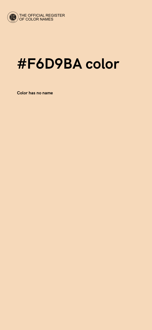 #F6D9BA color image