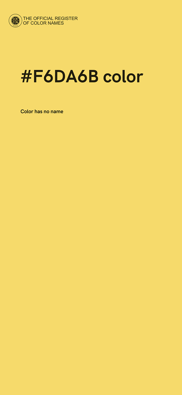 #F6DA6B color image