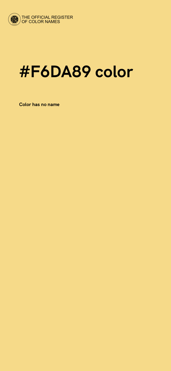 #F6DA89 color image