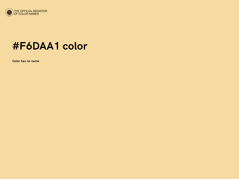 #F6DAA1 color image