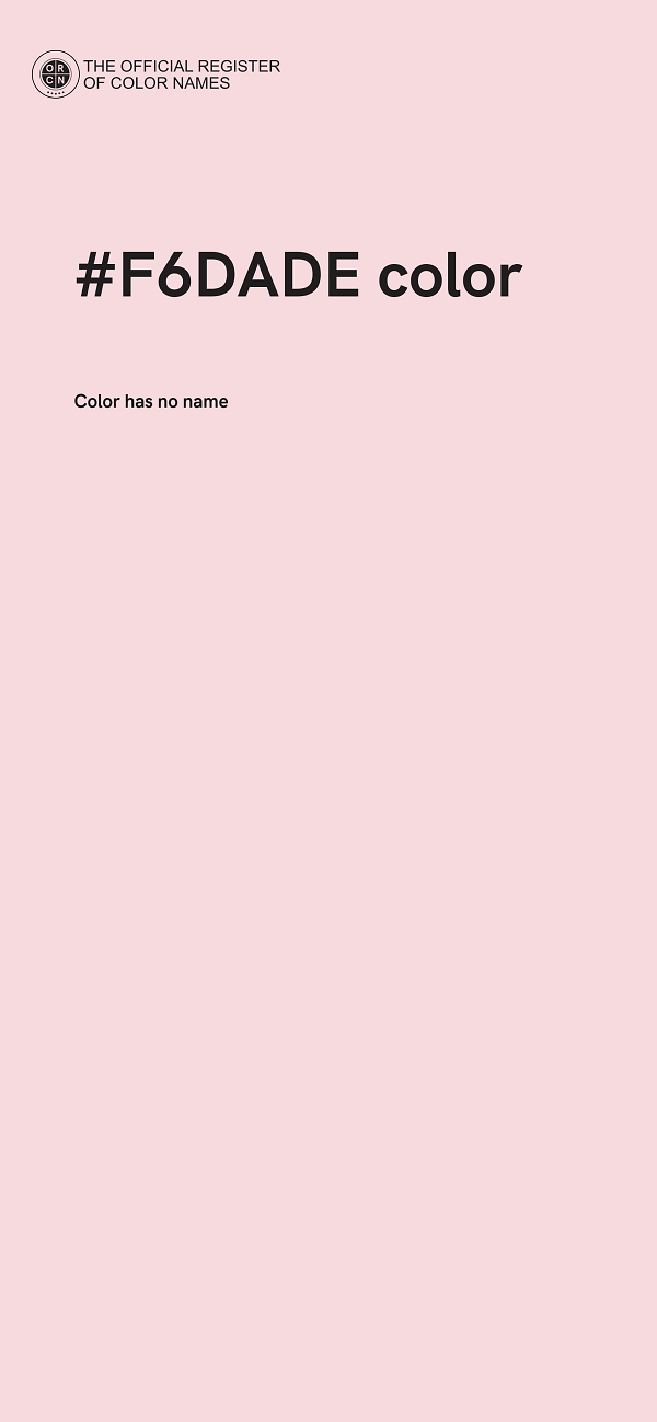 #F6DADE color image