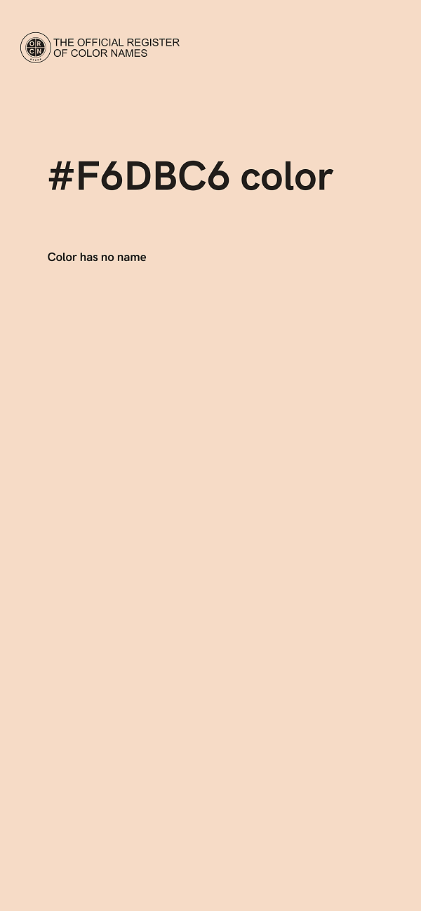 #F6DBC6 color image