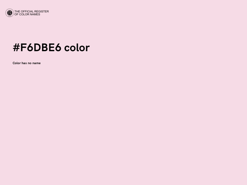#F6DBE6 color image