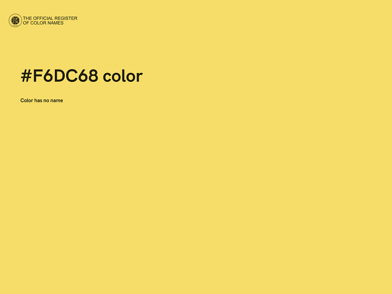 #F6DC68 color image